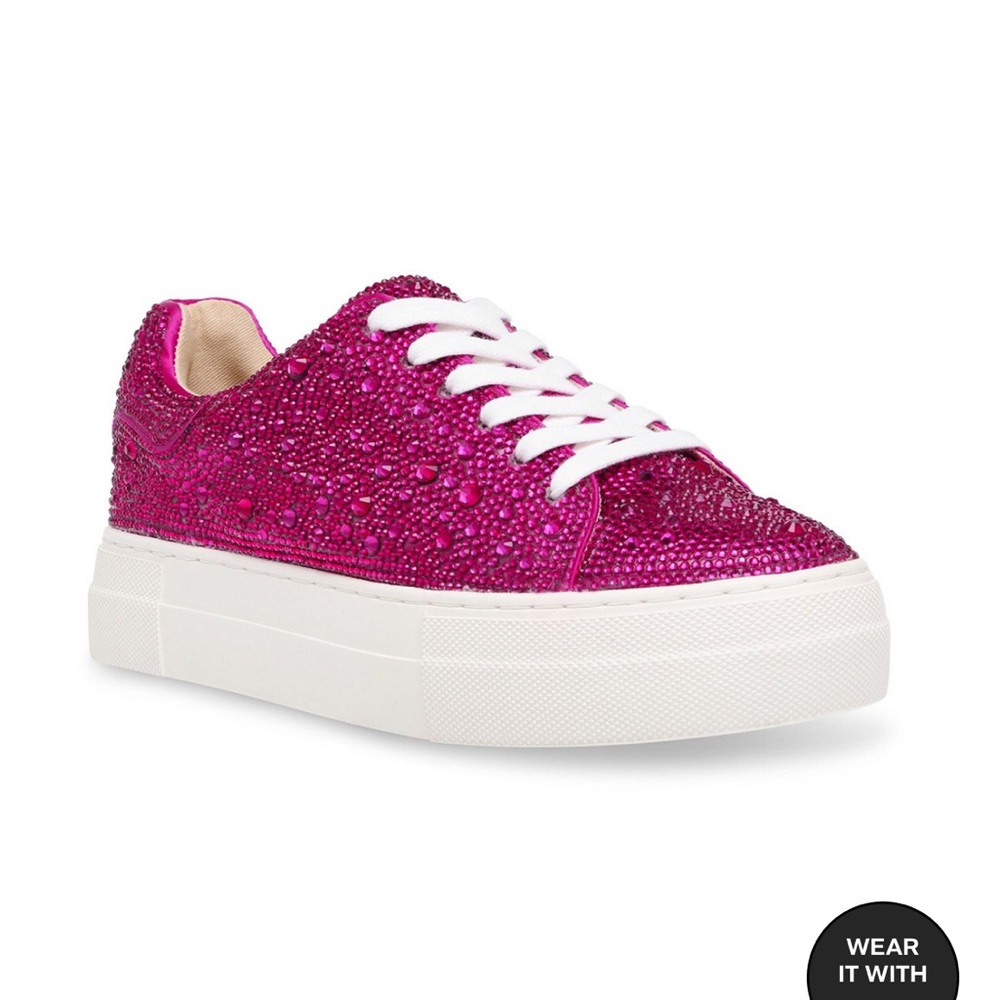Betsey Johnson pink sneakers